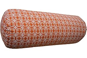 TVAMM-LIFESTYLE Tvamm Lifestyle Yoga Bolster 65x22 cm 2018, Yin Yoga, Rucken, Meditation Kissen mit Buchweizenschale gefüllt