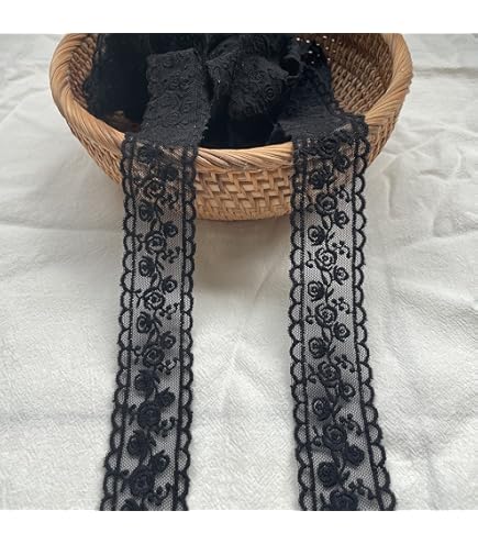 10 Yards - Nastro Decorativo Vintage In Pizzo, 2,5 Cm, Bordatura Decorativa, Bordo In Pizzo Ricamato - Foto 8