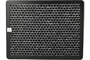 vhbw filtre à charbon actif à air de rechange pour Philips AC2882/10, AC2887/10, AC2889/10, AC3829/10 humidificateur épurateur d'air noir