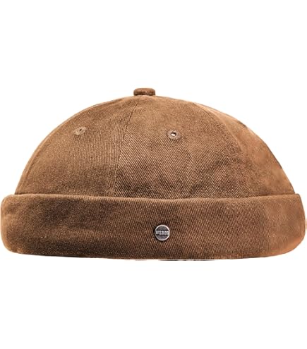 Alpha Speeds Baskenmütze Biker Lamm Leder Ohne Schirm Docker Cap Mütze Schwarz