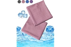 SHONYE 2 Pièces Serviette de Refroidissement Rose, Serviettes RafraîChissantes pour Cou/Corps, Serviette Microfibre de Sport à Absorption Rapide pour Sport/Fitness/Gym/Yoga/Golf (100x30CM/40" x 12")