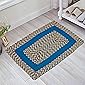 Dynamic Homes Handicraft Style 1 Piece Cotton Blend Door Mat - 16" x24 (Blue Sqr)
