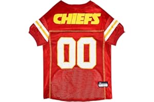 PETS FIRST NFL Kansas City Chiefs Dog Jersey, Size: XX-Large. Best Football Jersey Costume for Dogs & Cats. Licensed Jersey Shirt.