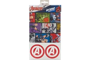 UK GREETINGS Marvel Avengers Gift Wrap Pack Contains 2 Sheets & Tags Wrapping Paper