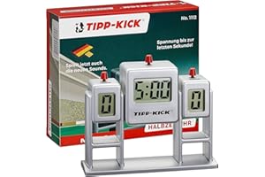 TIPP-KICK Reloj de Medio Tiempo con Pantalla de GOL y función de Sonido I Tu Propio Marcador para los puntajes Actuales y Tiempos de Juego I Accesorios Originales para Todos Nuestros Juegos I Gris