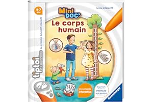 Ravensburger - tiptoi®- Livre interactif - Mini Doc' Le corps humain - Jeu éducatif électronique, sans écran - A partir de 4 ans - Version française - 13 099 019