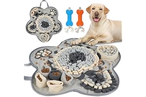 SUPERWSLING Alfombra olfativa para perros, juguete inteligente para perros con juguete de inteligencia antideslizante para perros, alfombra de olfateo antiestrés, alfombra de juego para perros