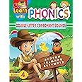 Learn with Phonics Book 4- Double-Letter Consonant Sounds for Children Age 4 -10 Years [Paperback] Dreamland Publications