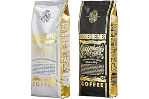 GUGGENHEIMER COFFEE | Kaffeebohnen Probierpaket 1 kg | Supreme 500g & Gourmet Arabica 500g | wenig Säure | Feinste Crema | Bester Espresso für Vollautomaten | Kaffee Probierset