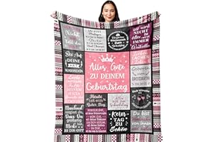 Yesbird Geburtstagsgeschenk für Frauen, Geburtstagsgeschenk für Mama, Mädchen, Frau, Freundin, Schwester, Freundin, Kollegin, Lustige Geschenk Geburtstag, Happy Birthday Deko Decke 150x130CM