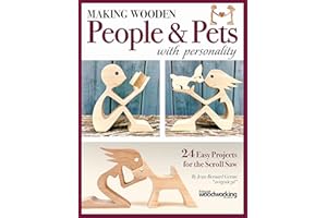 Easy Scroll Sawn People & Pets: Memorable Wooden Gifts to Make for Family & Friends (Fox Chapel Publishing) 25 Full-Size Patterns for Your Scroll Saw - for Beginners and Intermediate Scrollers