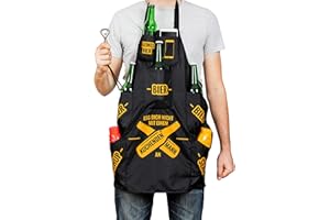 Froster Grembiule Uomo in Cucina, Testi in Tedesco, Grembiule da Cucina da Uomo con Tasche per Birra, Grembiule BBQ per lui