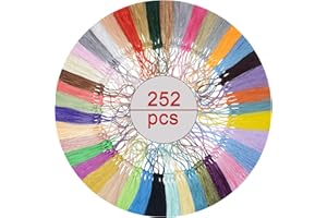 AOKBEAN 252Pcs Bulk Mini Craft Tassels Small Chinese Knot Bunting Accessory for DIY Cute Bookmark, Jewellery Making, Metal Key, Keyring, Sewing, Ribbon Trim, Curtain and Home Furniture Decor