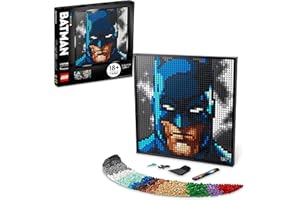 LEGO 31205 Art Jim Lee Batman Kollektion Wandkunst mit Joker oder Harley Quinn, Craft Geschenk-Idee für Ihn, Sie, Männer, Frauen, Bastelset und Kunstbild für Erwachsene, DIY-Poster