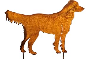 Blümelhuber ARS-Bavaria - Decorazione da Giardino, in Metallo, 58 x 40 cm, Colore: Oro