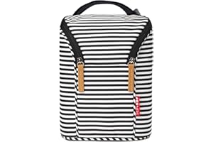 Skip Hop Double Bottle Bag, Black/White