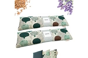 SAKITO 2 (uds) Saco Termico Microondas (43x12 cm) - Alivio Natural para Dolor Cervical, Lumbar y Menstrual, Uso en Calor o Frio - Gran Retencion de Calor - Muy duradero, Tela de Calidad - Aroma a Lavanda