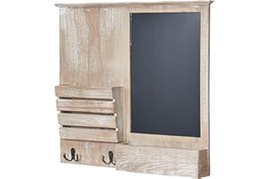 levandeo Tableau mémo en Bois avec Craie 47 x 30 x 8 cm