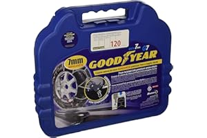 Goodyear 77957 "G7" Cadenas de nieve 7 mm para coche, Talla 120, Primera calidad Homologación TUV y GS ÖNORM