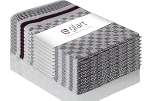 Glart 48SB Set di 10 strofinacci da cucina, filato ritorto, 50x70 cm, 100% cotone certificato OEKO-TEX, blu, prelavati