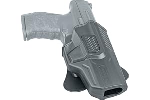 Umarex Paddle Holster aus Polymer, für Walther PPQ und Schreckschusspistole P99, Paddle für festen Sitz am Gürtel innen gummiert