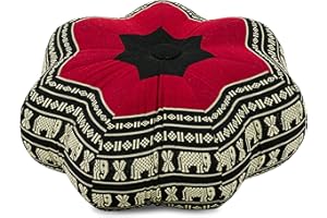 livasia | Piccolo Cuscino zafu | Cuscino da Meditazione | Cuscino Yoga | Cuscino Relax Cuscino da Pavimento in kapok