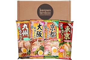 ‎KENNENLERNBOX Kennenlernbox Itsuki Ramen Mix | Japanische Itsuki Ramen Mix zum Probieren | 4 verschiedene Geschmäcke (8 Portionen)