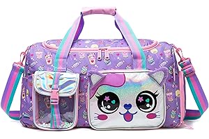 HTgroce Bolsa de Viaje Bolsa Deporte Niña Plegable Bolsa Piscina de Futbol Gym con Compartimento Zapatos