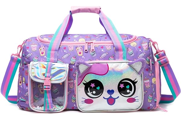HTgroce Sac de Sport Fille - Sac de Voyage Enfant - Sac de Gym Résistant Piscine Danse Loisir