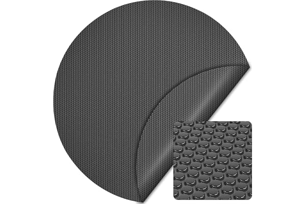 Wiltec Bâche Solaire à Bulles pour Piscine – Ronde Ø 3,6 m – en PE – 400 µ épaisse – Noire – Protection Couverture Chauffage de Piscine