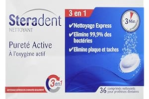 Steradent Nettoyant Pureté Active - 36 comprimés