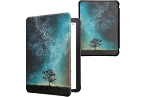 kwmobile Cover for Amazon Kindle Paperwhite (2024)/Colorsoft Case - eReader Cover with auto sleep funktion - Cosmic Natu