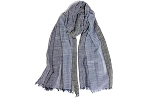 DAMILY Écharpe Homme Patchwork Chic Foulard Homme Printemps Été Cheche Longue Doux et Respirant Cadeau Anniversaire Papa Papi