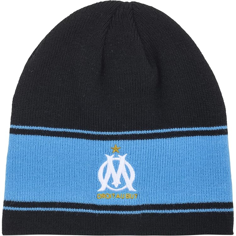 Bonnet Officiel Olympique De Marseille OM - Acrylique - Logo Brodé - Taille Adulte Homme