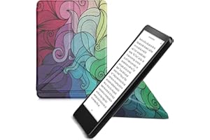 kwmobile Czytał futerał kompatybilny z Amazon Kindle Paperwhite 11. Generation 2021 - Etui ze skóry syntetycznej z zapięciem magnetycznym - Obudowa z funkcją podparcia - Gra koloru fuksji/niebieskiego