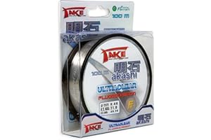 LINEAEFFE Nylon DE PECHA Take AKASHI ULTRACLEAR FLUOROCARBON 50 M Modelo 0,60 mm
