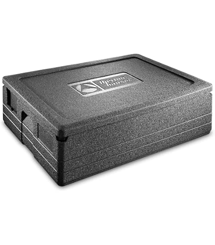Boîte Isotherme Pizza Maxi Thermohauser 86L - Polypropylène Avec Couvercle Noir - Transport Professionnel