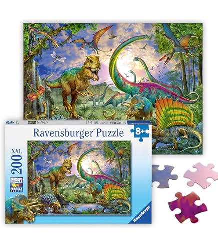 Ravensburger puzzel Bij de dinosaurussen - Legpuzzel - 100 stukjes