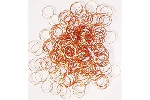 SEEAR LIGHTS 250 Large Size 14 mm COPPER Rings Fasteners Clasps Antique Look Metal Chandelier Light Links For Making Chains of Garlands Crystals Drops Crafts Beading Charms Christmas Tree Decorations Sun Catchers