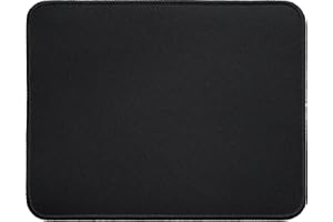 ‎SILENT MONSTERS Silent Monsters Mauspad 360 x 250 mm Stoff Mousepad Schwarz - Vernähter Rand, rutschfest & leise, Gaming Büro Office Homeoffice - 36 x 25 cm Mouse Pad Mat - Mausunterlage für alle Maus Arten