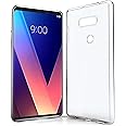 N NEWTOP Custodia Cover Compatibile per LG V30/Plus/V30S ThinQ, Morbido TPU CLEAR Gel Silicone Anti Graffio Trasparente Slim 