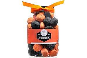 Mallow Tree Peach and Vanilla Flavoured Marshmallow Balls in a Gift Jar 600 g