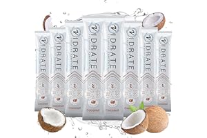 Electrolytes Powder - Hydration Sachets Packed with Vitamins - Zero Sugar Rehydration Sachet with No Artificial Sweeteners & Preservatives by ViDrate - Coconut Small Pack, 8 Electrolytes Sachets