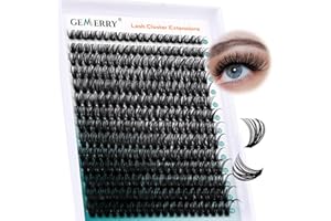 GEMERRY Pestañas Extensiones de Pestañas Individuales 60D Cluster 0.07 D Curl 10-18mm mix Pestañas Volumen Ruso para Pestañas en Casa Prefabricados Pestañas Extensión(60D-0.07D-10-18mm)