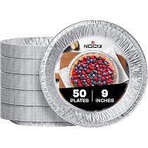 Disposable Aluminum 5" Tart Pans - 100-Pack Individual Pie Pans, Pot Pie Pans, 30 Gauge Made In USA