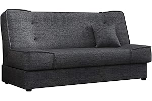‎MIRJAN24 Schlafsofa Gemini mit Bettkasten, 3 Sitzer Sofa, Couch mit Schlaffunktion, Bettsofa Schlafsofa Polstersofa Farbauswahl Couchgarnitur (Enjoy 24)