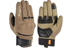 Furygan JET D3O Rękawice motocyklowe, męskie, 100% skóra dłoni, ekran dotykowy, komfort, letnie rękawiczki, oddychające i lekkie, ochrona przed uderzeniami D3O