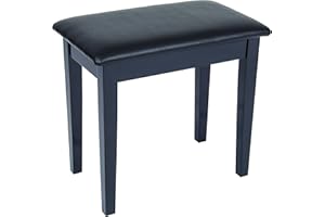 Kinsman KPB01BK Piano Bench with Storage - Black