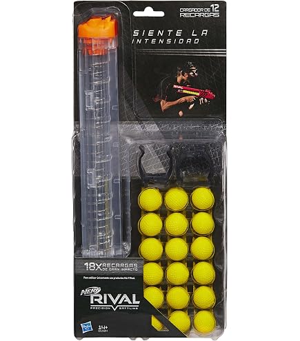 Nerf Rival – Paquete De 50 Recambios Redondos De Alto Impacto – Munición Oficial Para Lanzadores Nerf Rival – Diversión Asegurada A Partir De 14 Años