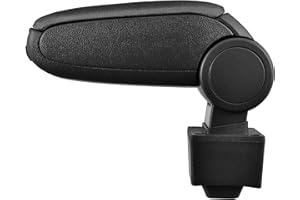 LP Trade Apoyabrazos Central para Leon 1 1M | Accesorio para consola de almacenamiento y reposamanos con compartimento organizador | Pieza separada para el interior del coche | Tela negra